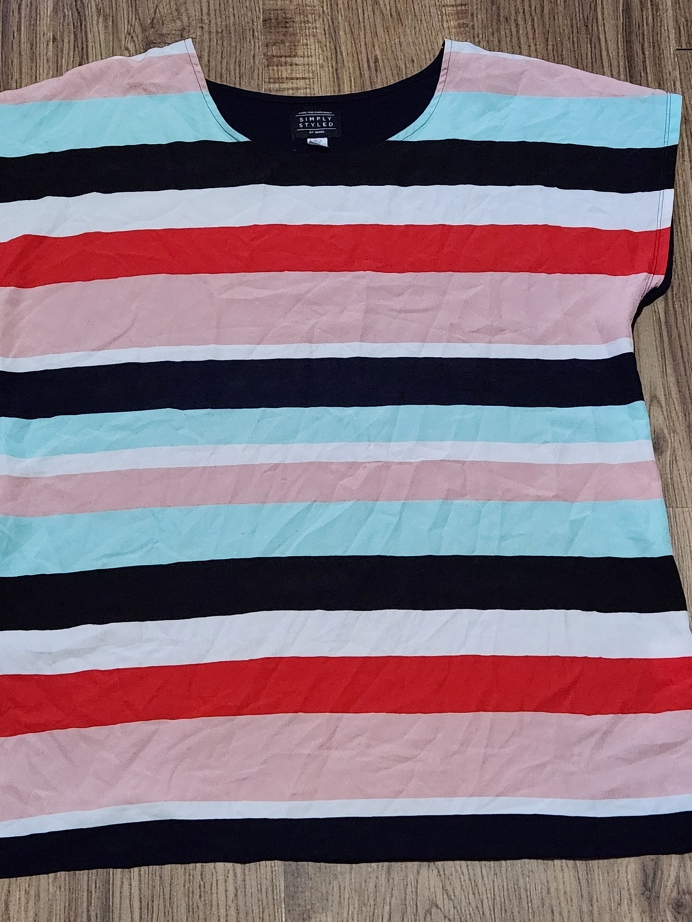 Simply Styled Short Sleeve Tee - Black, Red, Pink, Light Blue, White